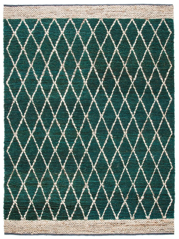 Natural Fiber Hand Loomed Jute and Cotton Rug - Eco-Friendly, Durable, and Stylish Addition for Home