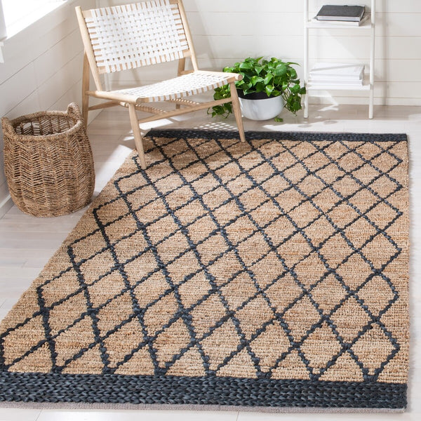 Natural Fiber Hand Loomed Jute and Cotton Rug - Eco-Friendly, Durable, and Stylish Addition for Home