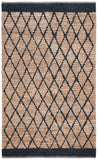 Natural Fiber 951 Hand Loomed 80% Jute, 20% Cotton Natural Fiber Rug Natural / Black 80% Jute, 20% Cotton NF951Z-9