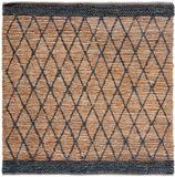 Natural Fiber 951 Hand Loomed 80% Jute, 20% Cotton Natural Fiber Rug Natural / Black 80% Jute, 20% Cotton NF951Z-9