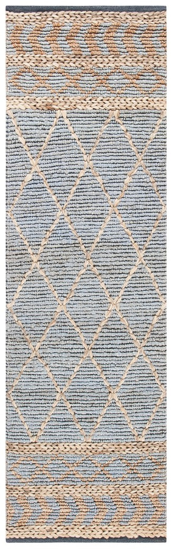 Safavieh Natural Fiber 955 Hand Woven 85% Jute and 15% Cotton Bohemian Rug NF955N-3