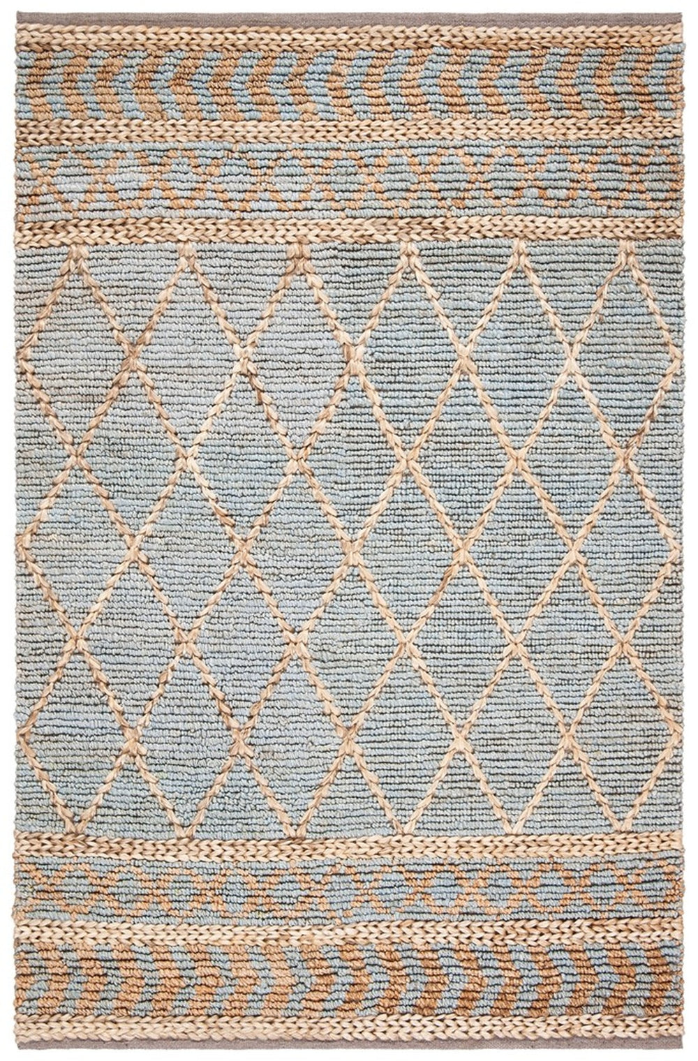 Safavieh Natural Fiber 955 Hand Woven 85% Jute and 15% Cotton Bohemian Rug NF955N-3