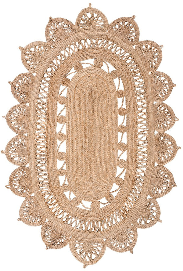 Safavieh Natural Fiber 251 Contemporary Hand Woven 100% Jute Pile Rug NFB251A-9OV