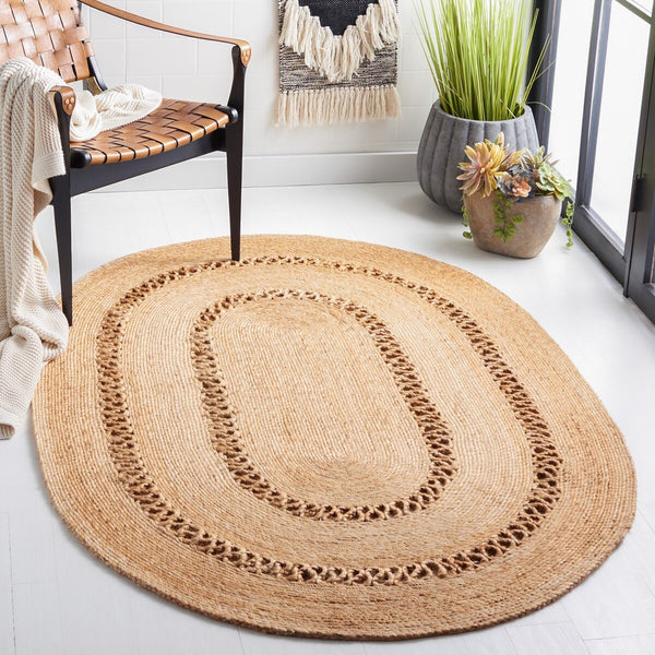 Safavieh Natural Fiber 254 Hand Woven Jute Contemporary Rug NFB254A-9R