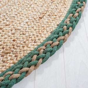 Safavieh Natural Fiber 260 Contemporary Hand Loomed 90% Jute, 10% Cotton Rug NFB260Y-7OV