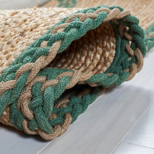 Safavieh Natural Fiber 260 Contemporary Hand Loomed 90% Jute, 10% Cotton Rug NFB260Y-7OV