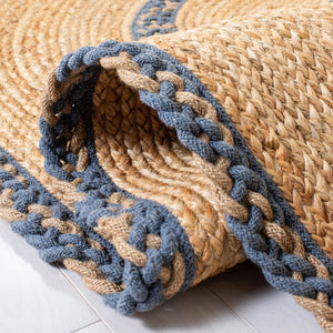 Safavieh Natural Fiber 260 Contemporary Hand Loomed 90% Jute, 10% Cotton Rug NFB260F-7OV