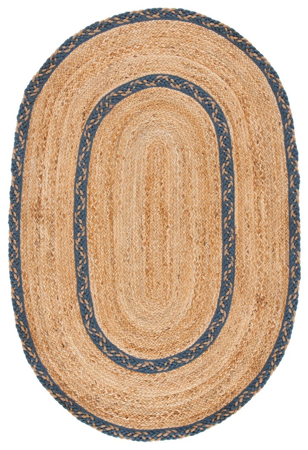 Safavieh Natural Fiber 260 Contemporary Hand Loomed 90% Jute, 10% Cotton Rug NFB260F-7OV