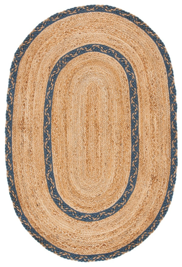 Safavieh Natural Fiber 260 Contemporary Hand Loomed 90% Jute, 10% Cotton Rug NFB260F-7OV