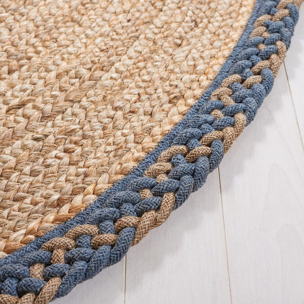 Safavieh Natural Fiber 260 Contemporary Hand Loomed 90% Jute, 10% Cotton Rug NFB260F-7OV