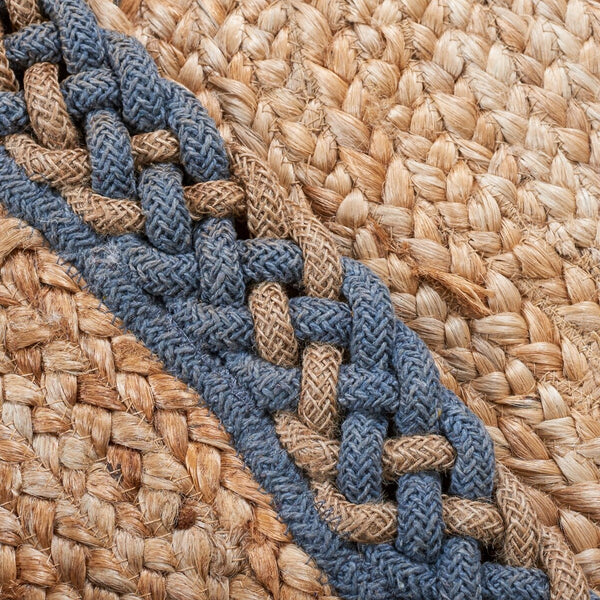 Safavieh Natural Fiber 260 Contemporary Hand Loomed 90% Jute, 10% Cotton Rug NFB260F-7OV