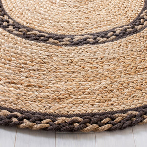 Safavieh Natural Fiber 260 Contemporary Hand Loomed 90% Jute, 10% Cotton Rug NFB260T-7OV