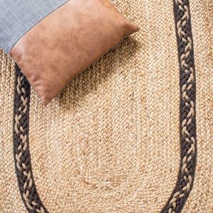Safavieh Natural Fiber 260 Contemporary Hand Loomed 90% Jute, 10% Cotton Rug NFB260T-7OV
