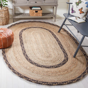Safavieh Natural Fiber 260 Contemporary Hand Loomed 90% Jute, 10% Cotton Rug NFB260T-7OV