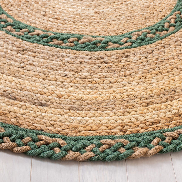 Safavieh Natural Fiber 260 Contemporary Hand Loomed 90% Jute, 10% Cotton Rug NFB260Y-7OV