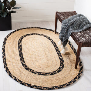 Safavieh Natural Fiber 260 Contemporary Hand Loomed 90% Jute, 10% Cotton Rug NFB260Z-7OV