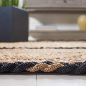 Safavieh Natural Fiber 260 Contemporary Hand Loomed 90% Jute, 10% Cotton Rug NFB260Z-7OV