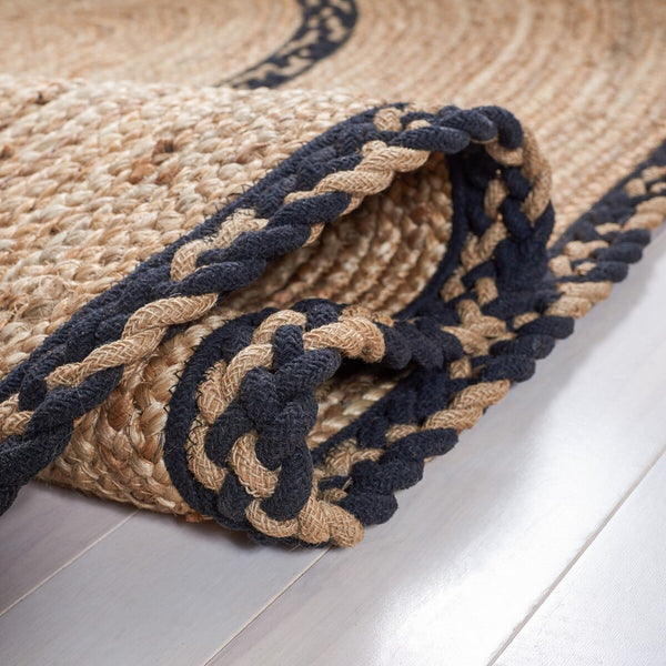 Safavieh Natural Fiber 260 Contemporary Hand Loomed 90% Jute, 10% Cotton Rug NFB260Z-7OV