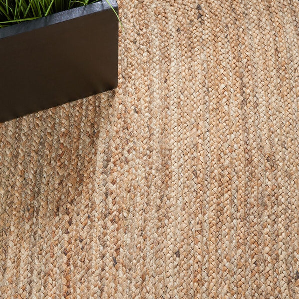 Safavieh Natural Fiber 260 Contemporary Hand Loomed 90% Jute, 10% Cotton Rug NFB260Z-7OV