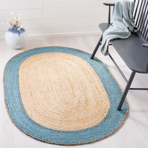 Safavieh Natural Fiber 261 Contemporary Hand Loomed 95% Jute, 5% Cotton Rug NFB261M-7OV