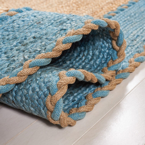 Safavieh Natural Fiber 261 Contemporary Hand Loomed 95% Jute, 5% Cotton Rug NFB261M-7OV