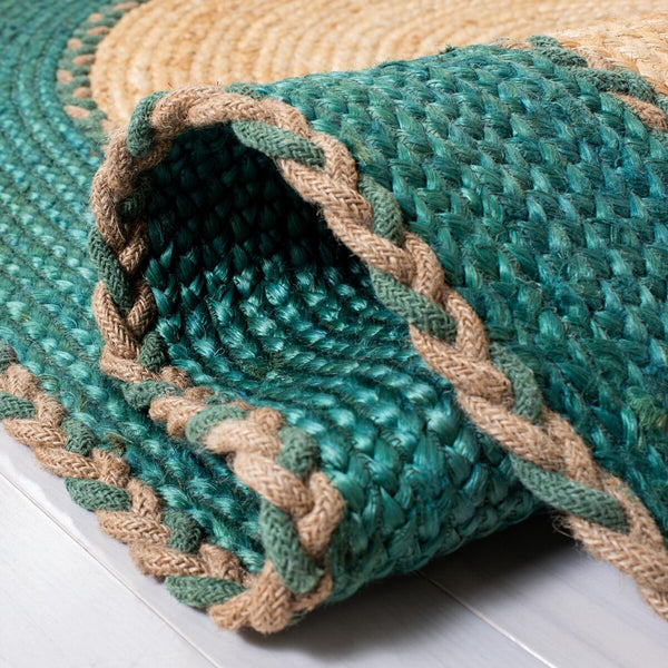 Safavieh Natural Fiber 261 Contemporary Hand Loomed 95% Jute, 5% Cotton Rug NFB261Y-7OV