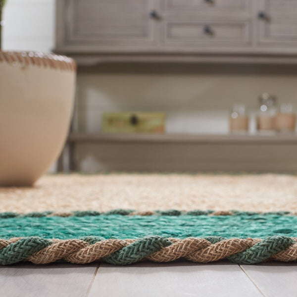 Safavieh Natural Fiber 261 Contemporary Hand Loomed 95% Jute, 5% Cotton Rug NFB261Y-7OV