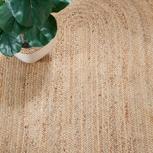 Safavieh Natural Fiber 261 Contemporary Hand Loomed 95% Jute, 5% Cotton Rug NFB261Y-7OV