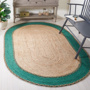 Safavieh Natural Fiber 261 Contemporary Hand Loomed 95% Jute, 5% Cotton Rug NFB261Y-7OV