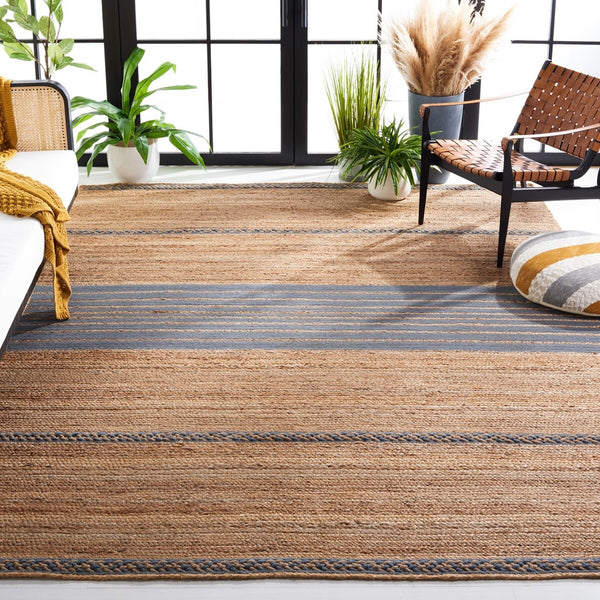 Safavieh Natural Fiber 262 Contemporary Hand Loomed 70% Jute, 30% Cotton Rug NFB262F-8