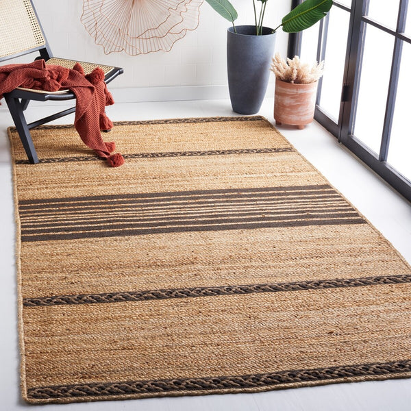 Safavieh Natural Fiber 262 Contemporary Hand Loomed 70% Jute, 30% Cotton Rug NFB262T-8