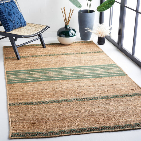 Safavieh Natural Fiber 262 Contemporary Hand Loomed 70% Jute, 30% Cotton Rug NFB262Y-8