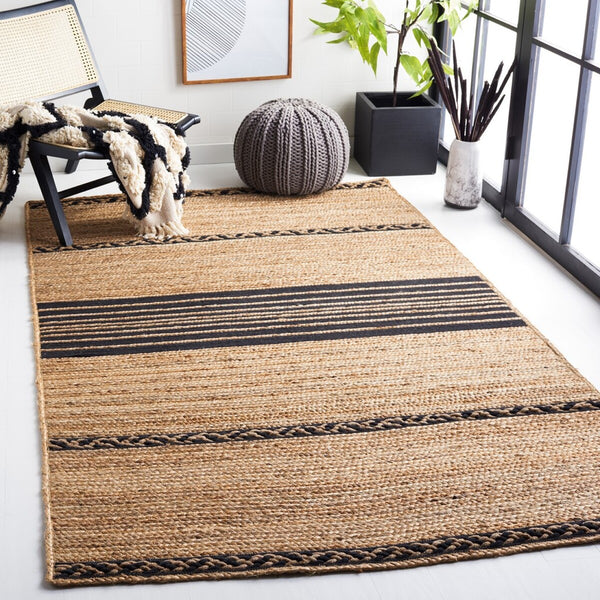 Safavieh Natural Fiber 262 Contemporary Hand Loomed 70% Jute, 30% Cotton Rug NFB262Z-8