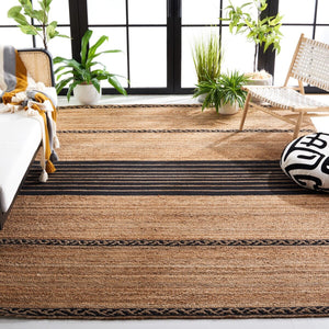 Safavieh Natural Fiber 262 Contemporary Hand Loomed 70% Jute, 30% Cotton Rug NFB262Z-8