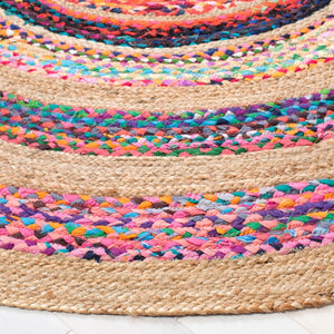 Safavieh Natural Fiber 301 Flat Weave Chindi and Jute Contemporary Rug NFB301U-8R