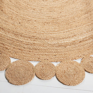 Natural Fiber 307 Contemporary Power Loomed 100% Jute Pile Rug Natural