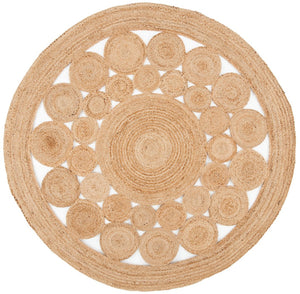 Natural Fiber 309 Contemporary Power Loomed 100% Jute Pile Rug Natural