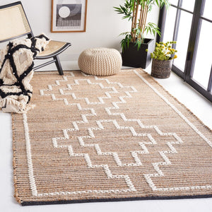 Safavieh Natural Fiber 375 Flat weave 60% Jute 20% Wool/20% Cotton Rug NFB375A-8