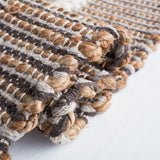 Safavieh Natural Fiber 376 Flat weave 60% Jute 20% Wool/20% Cotton Rug NFB376A-8