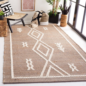 Safavieh Natural Fiber 376 Flat weave 60% Jute 20% Wool/20% Cotton Rug NFB376A-8