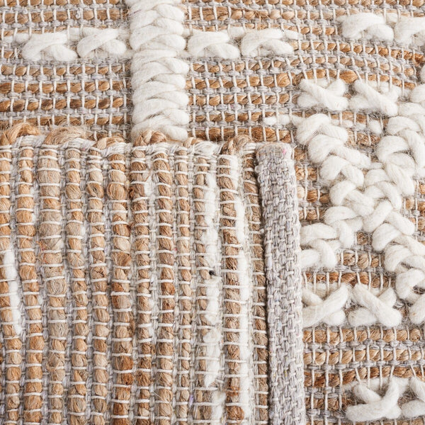 Safavieh Natural Fiber 377 Flat weave 60% Jute 20% Wool/20% Cotton Rug NFB377A-8