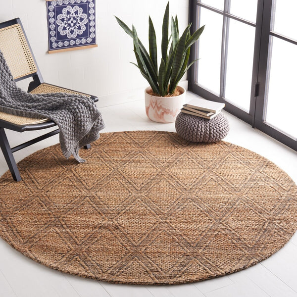 Safavieh Natural Fiber 552 Hand Tufted 75% Jute/20% Cotton/and 5% Nylon Rug NFB552A-8