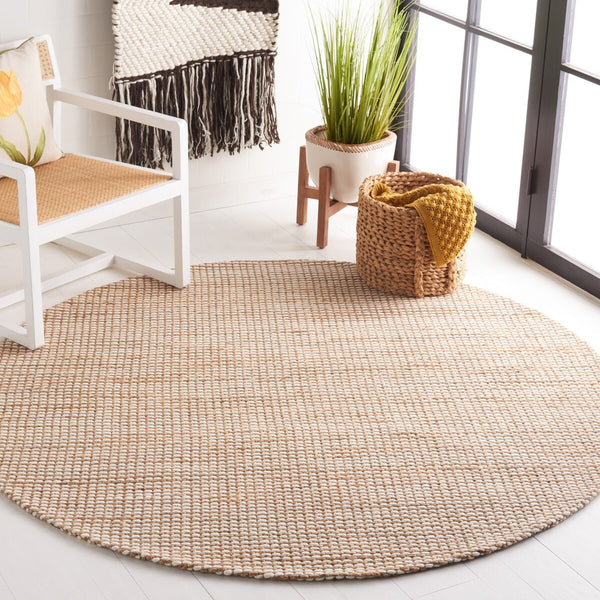 Safavieh Natural Fiber 553 Hand Tufted 37.50% Jute/37.50% Wool/20% Cotton/and 5% Nylon Rug NFB553A-9