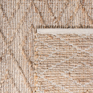 Safavieh Natural Fiber 601 Flat Weave 70% Jute and 30% Cotton Rug NFB601A-8
