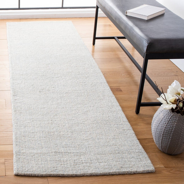Safavieh Natural Fiber 801 Hand Loomed 80% Jute, 20% Cotton Rug Light Blue 80% Jute, 20% Cotton NFB801M-28