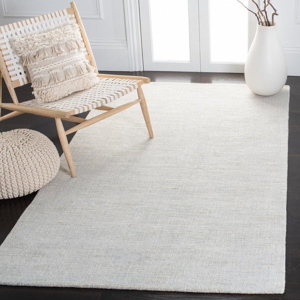 Safavieh Natural Fiber 801 Hand Loomed 80% Jute, 20% Cotton Rug Light Blue 80% Jute, 20% Cotton NFB801M-28