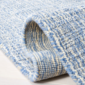 Safavieh Natural Fiber 801 Hand Loomed 80% Jute, 20% Cotton Rug Dark Blue 80% Jute, 20% Cotton NFB801N-28