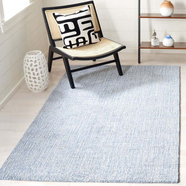 Safavieh Natural Fiber 801 Hand Loomed 80% Jute, 20% Cotton Rug Dark Blue 80% Jute, 20% Cotton NFB801N-28