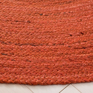 Natural Fiber Hand Woven 100% Jute 0 Rug Rust 100% JUTE NFB901P-6R