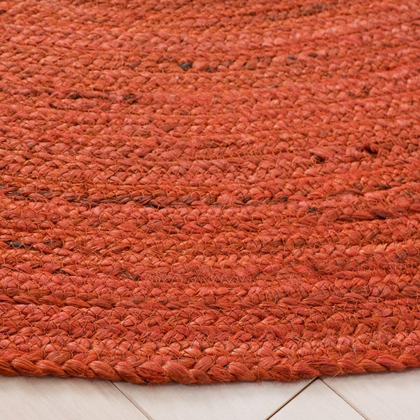 Natural Fiber Hand Woven 100% Jute 0 Rug Rust 100% JUTE NFB901P-6R